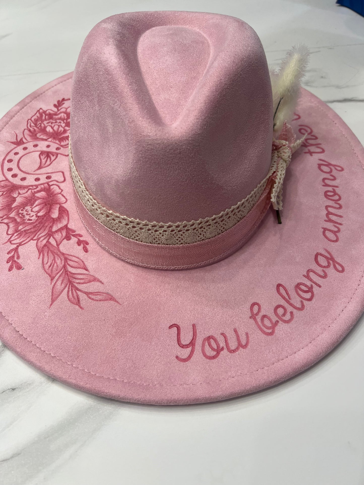 Pink Wildflowers Fedora