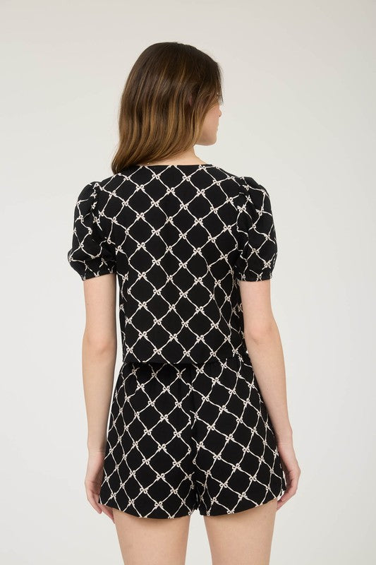 Bow Linen Top