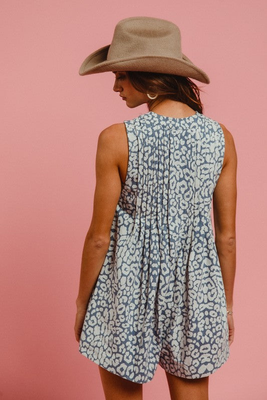 Leopard Jean Romper