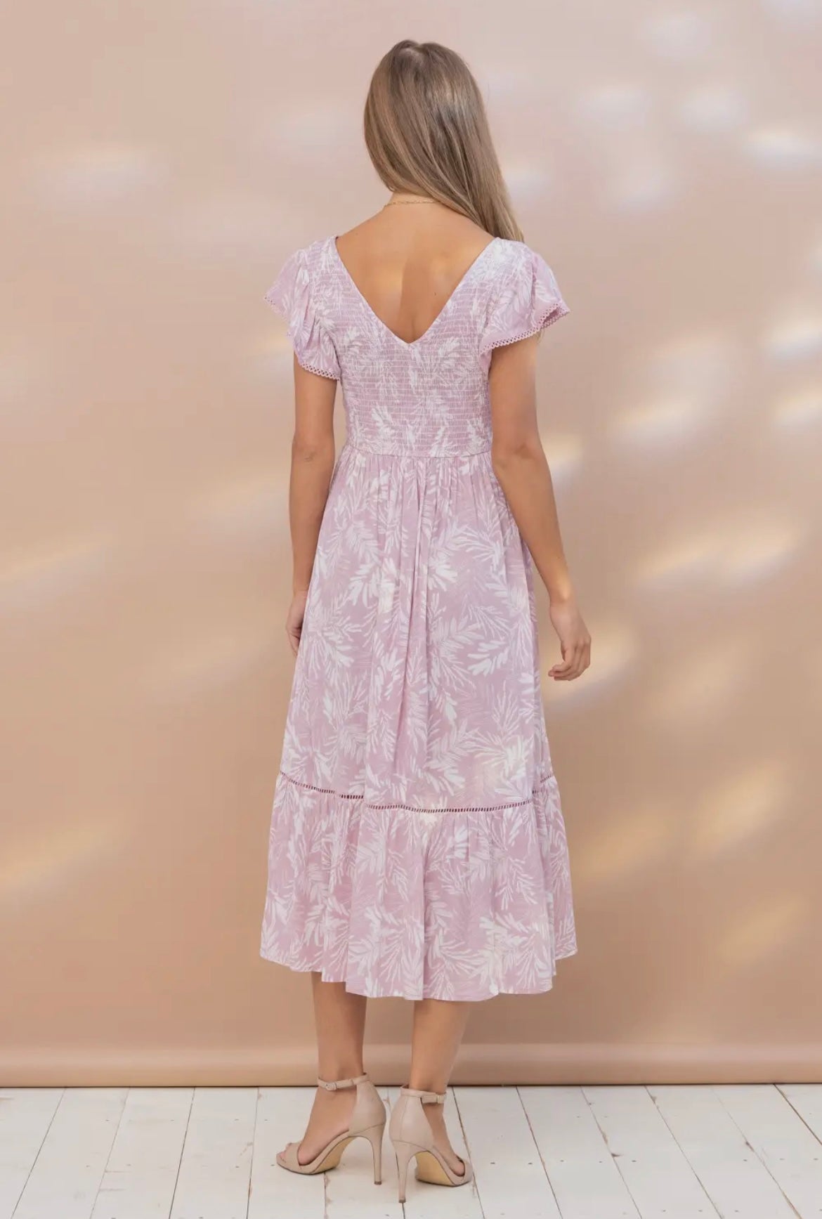 Mauve Smocked Dress