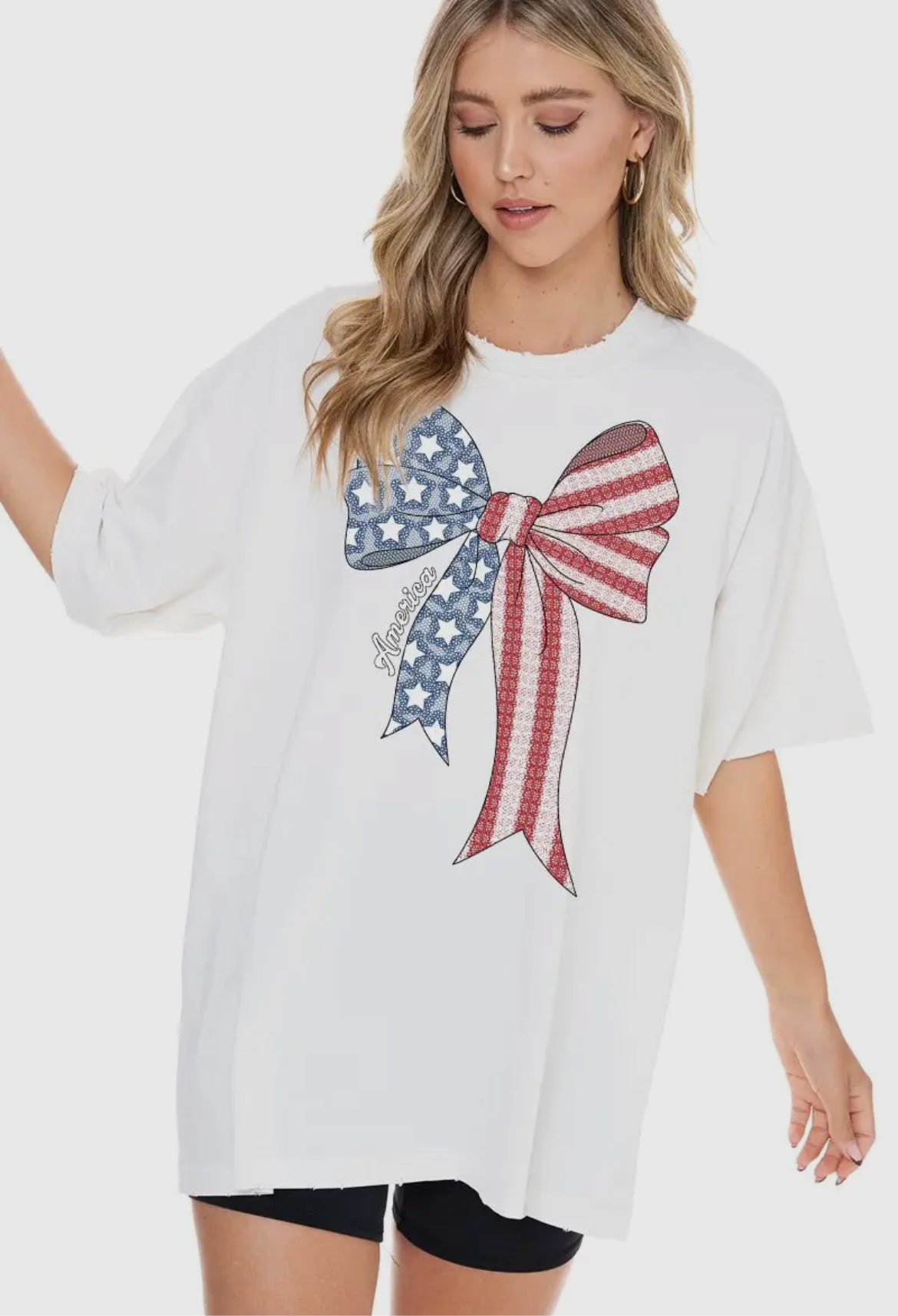 America Bow Tee