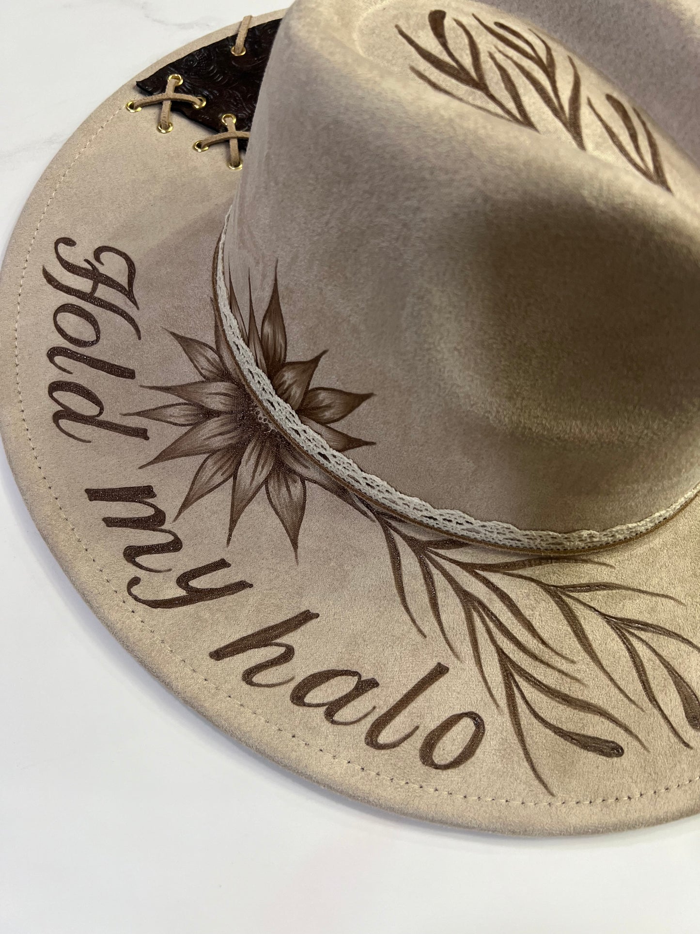 Hold My Halo Leather Fedora