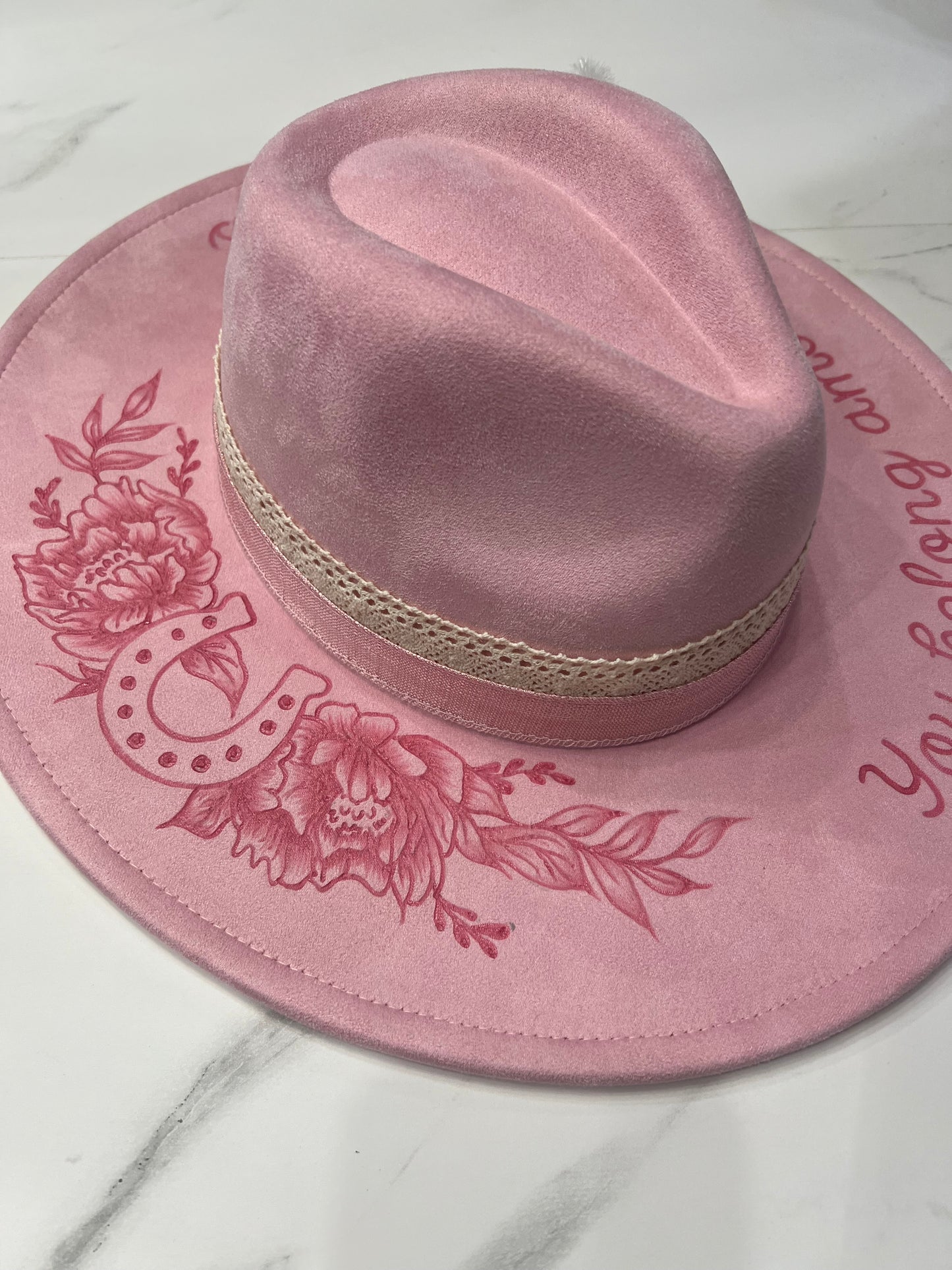 Pink Wildflowers Fedora