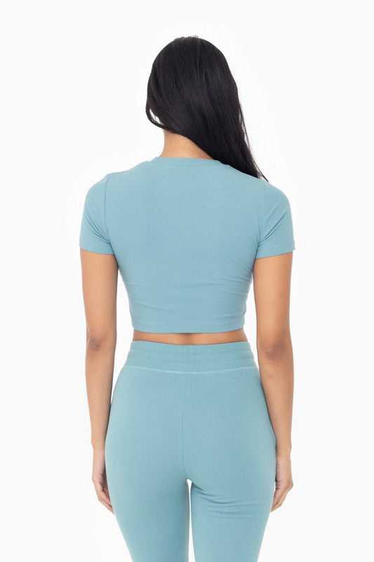 Mono B Ribbed Crop