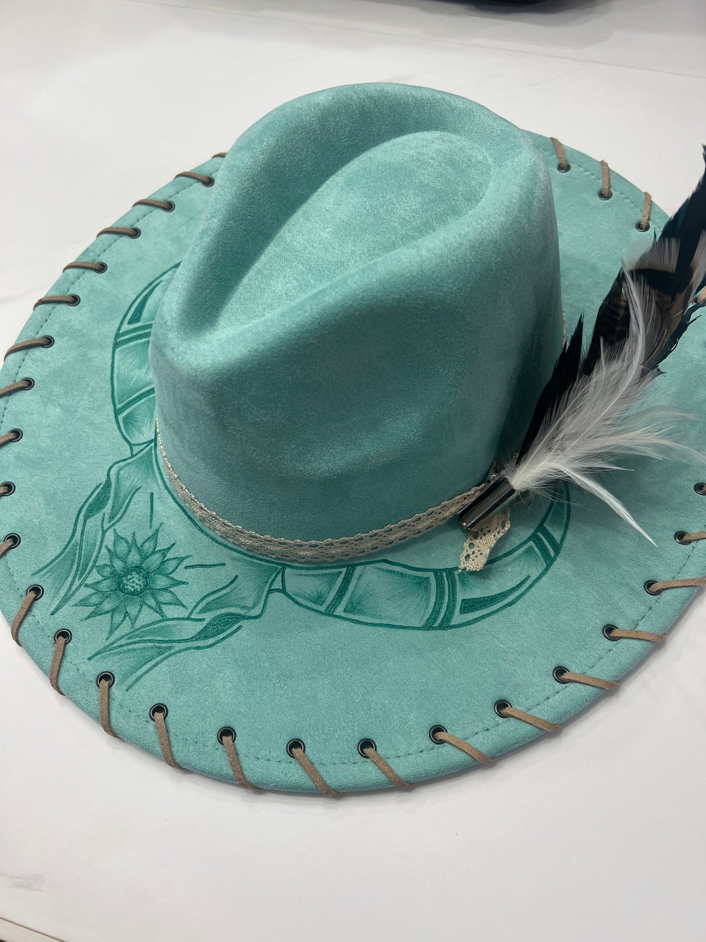 Mint Stitched Longhorn