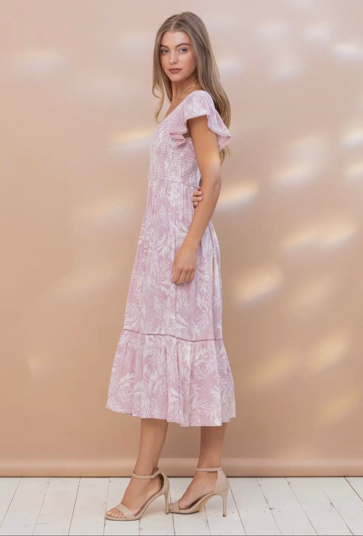 Mauve Smocked Dress