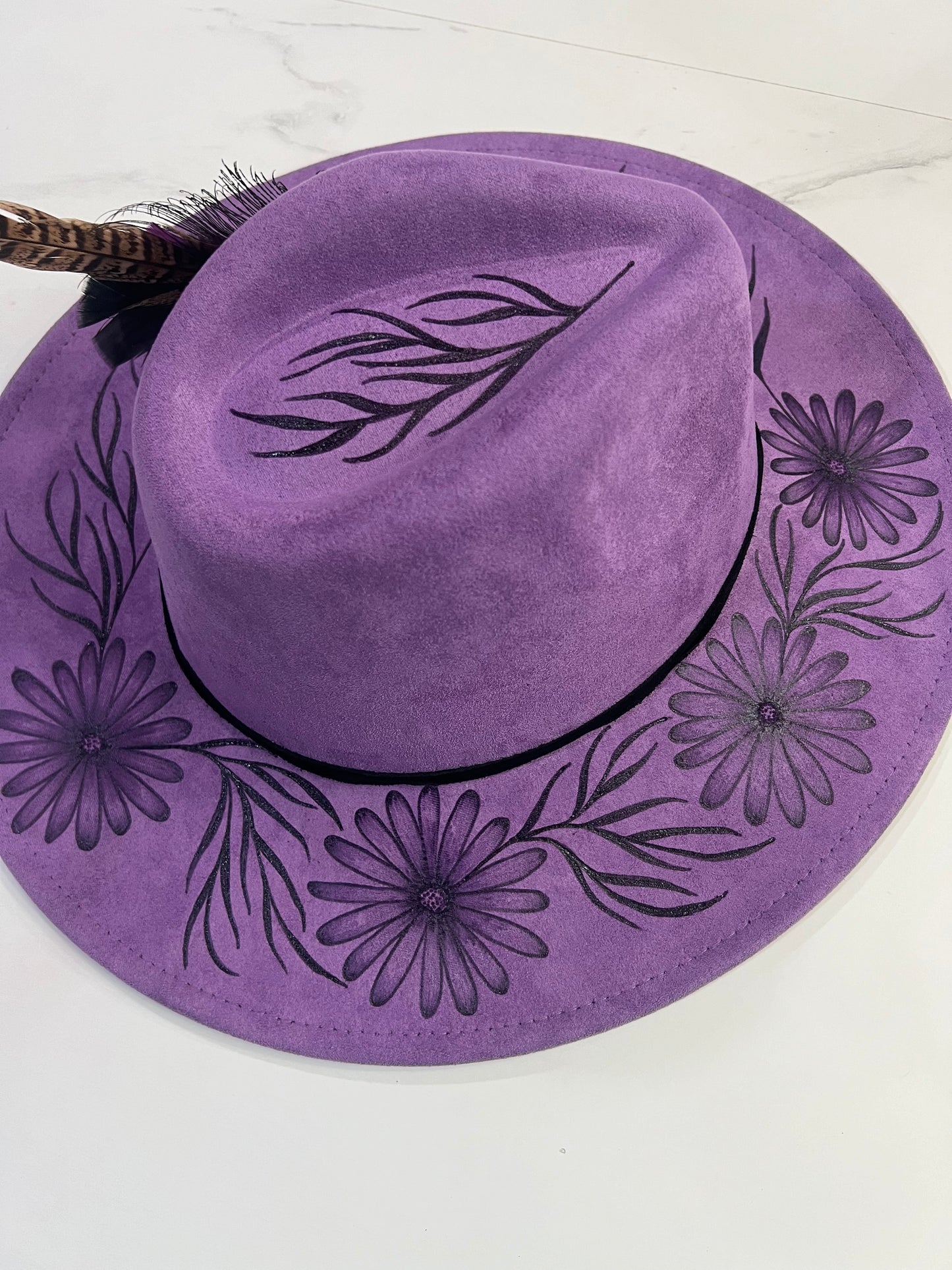 Purple Daisy Fedora
