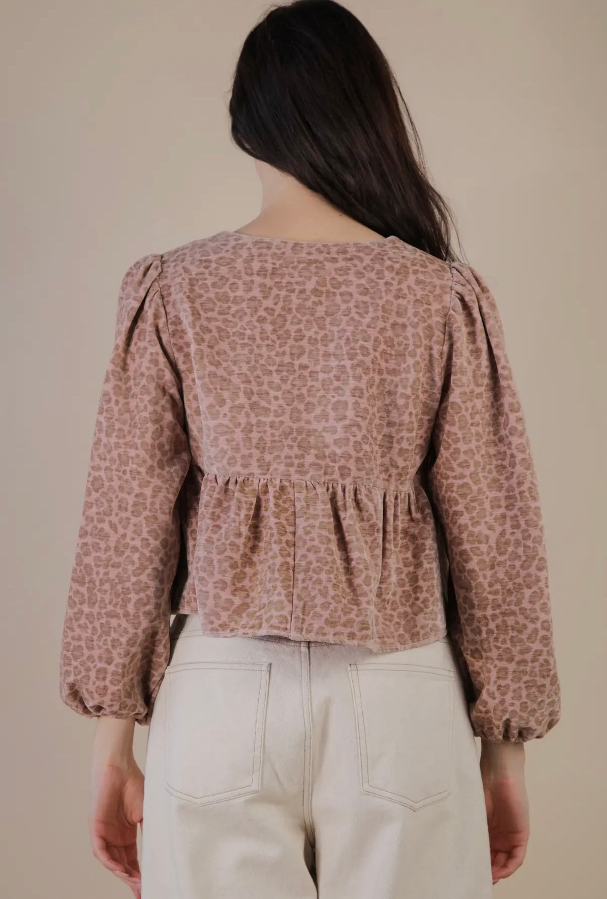Mauve Leopard Blouse