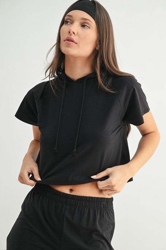 Hoodie Crop Tee