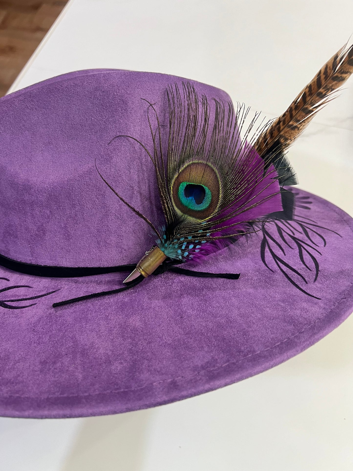 Purple Daisy Fedora