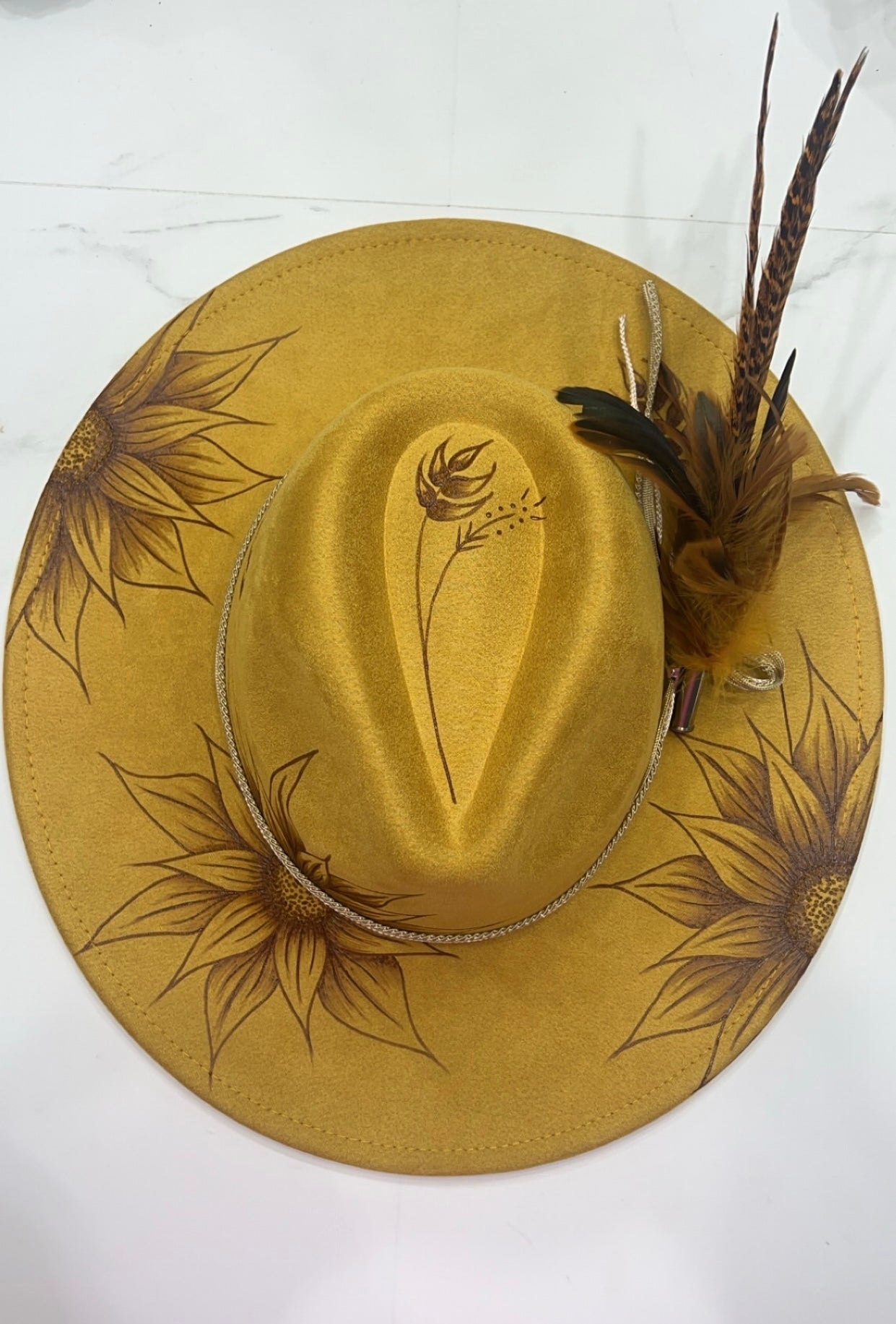Golden Sunflower Fedora