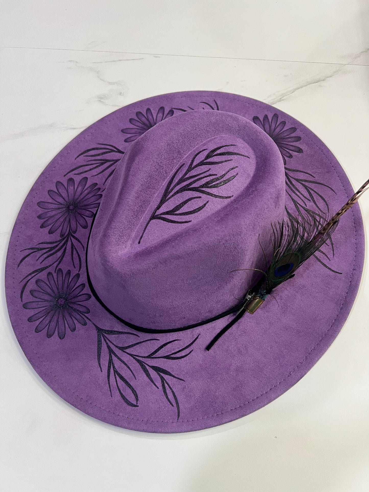 Purple Daisy Fedora