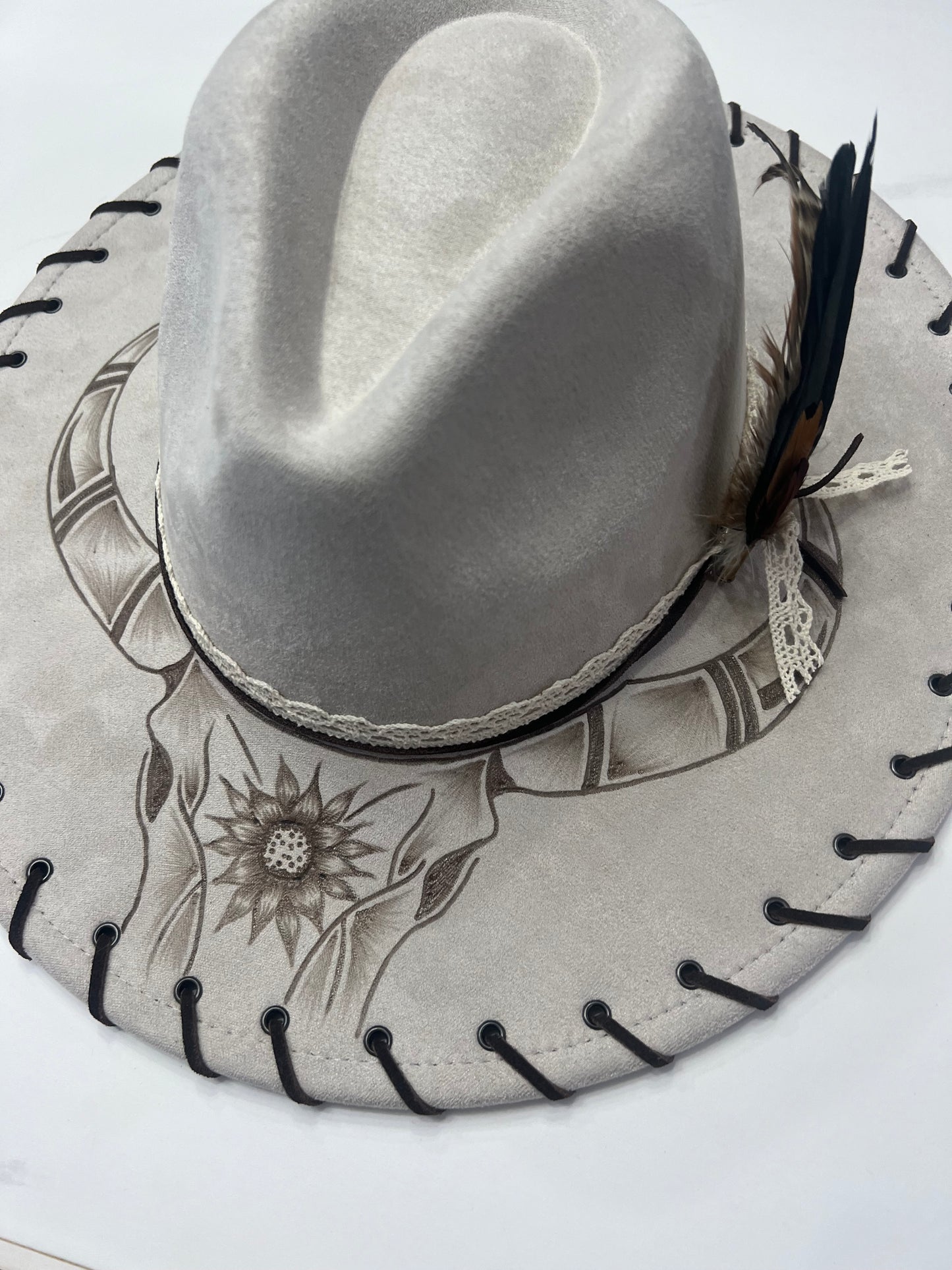 Tan Stitched Longhorn
