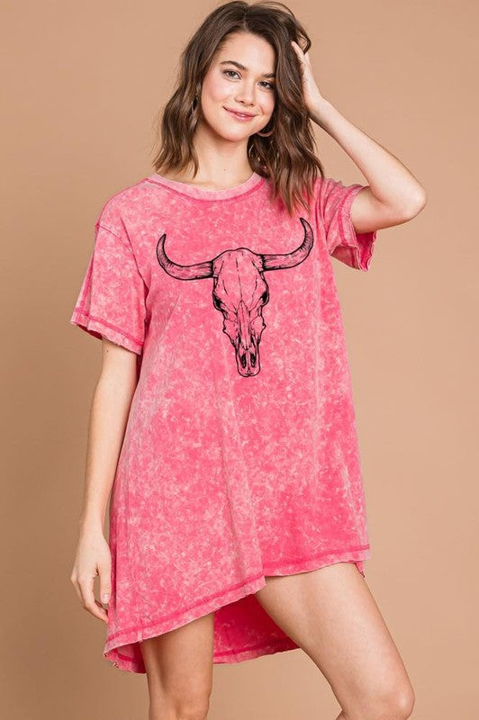 Pink Longhorn Tunic