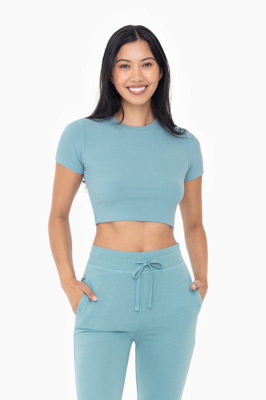 Mono B Ribbed Crop