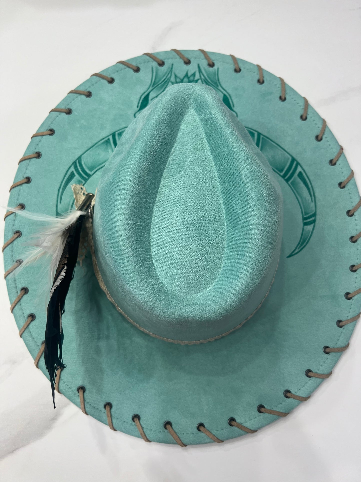 Mint Stitched Longhorn