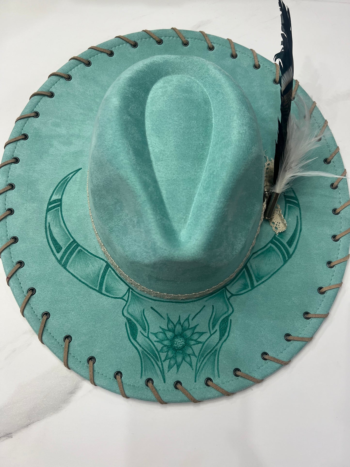 Mint Stitched Longhorn