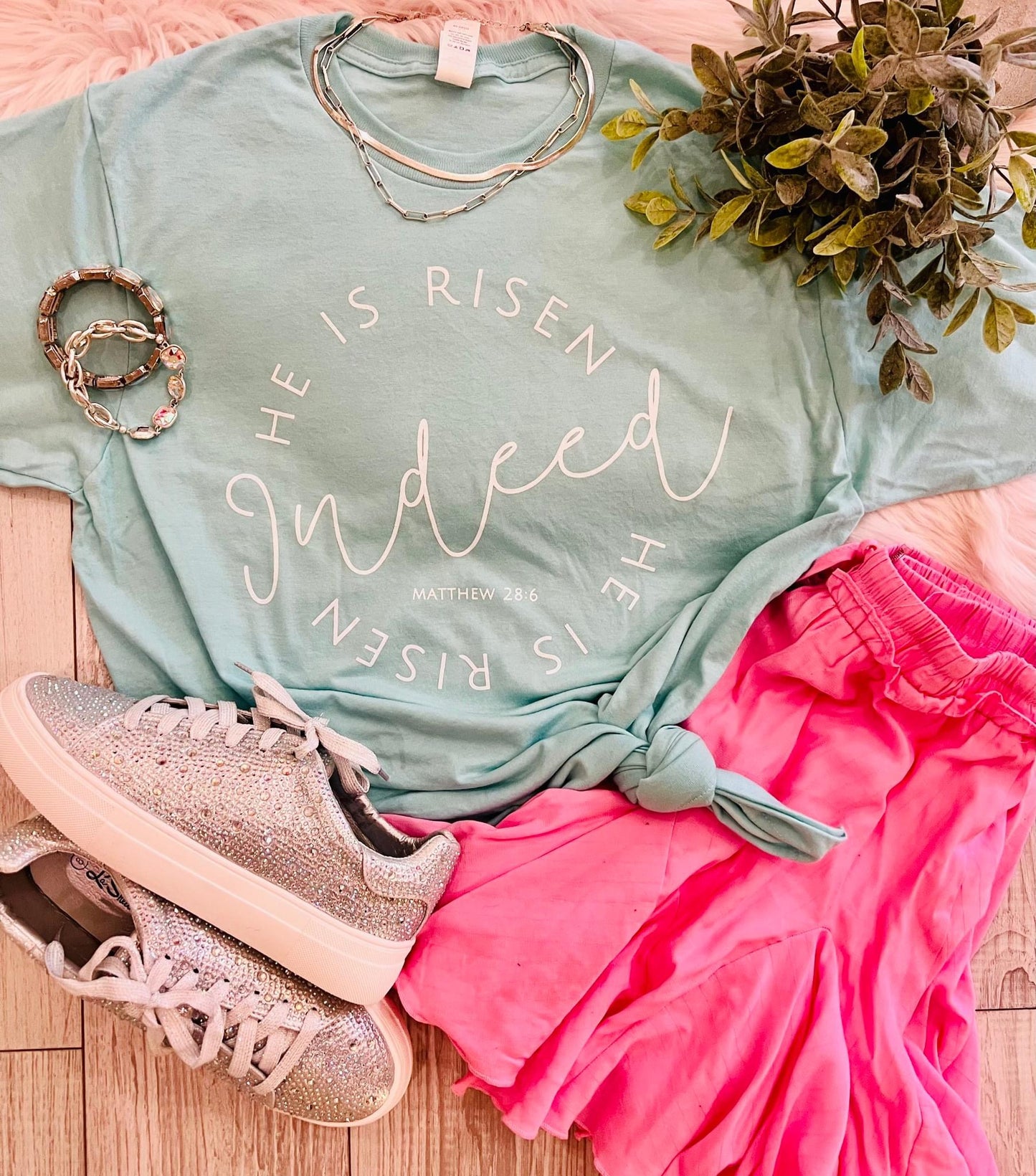 He Is Risen Tee