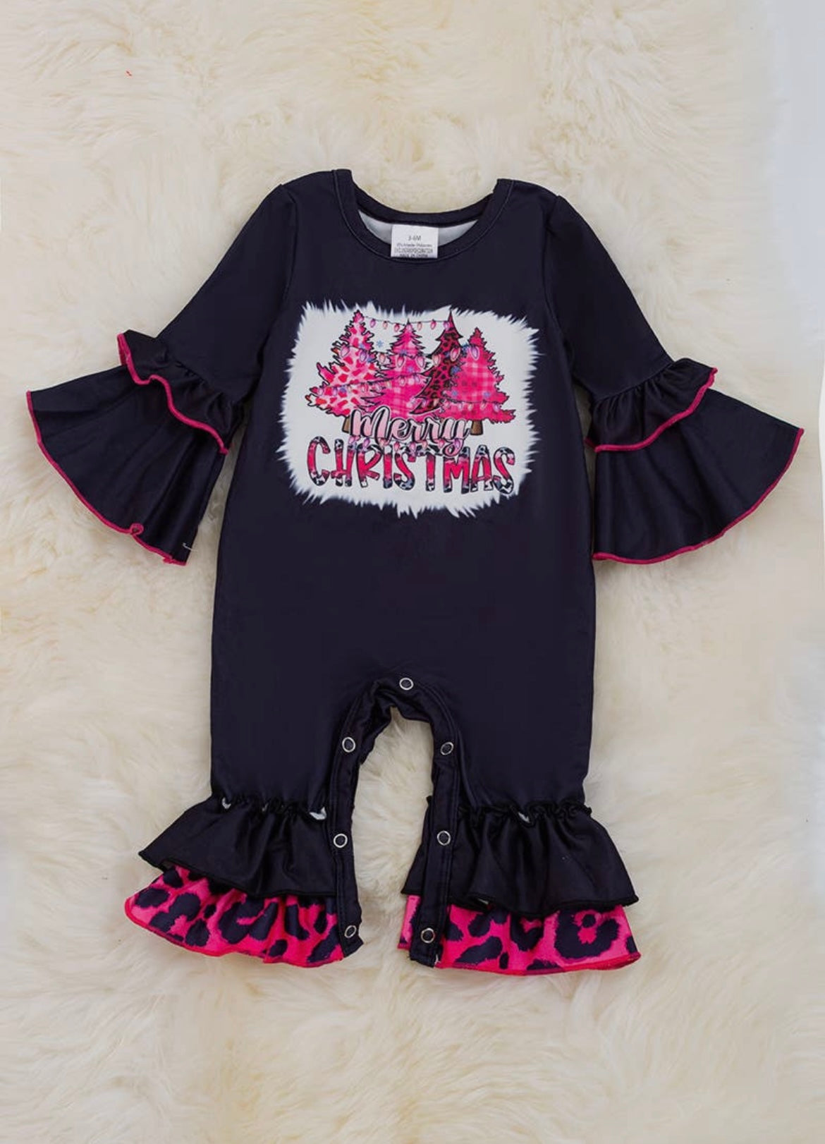 Pink Christmas Romper