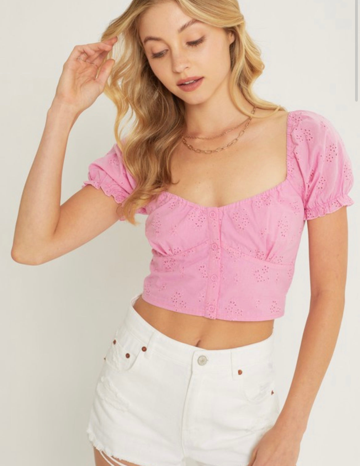 Puff Sleeve Crop