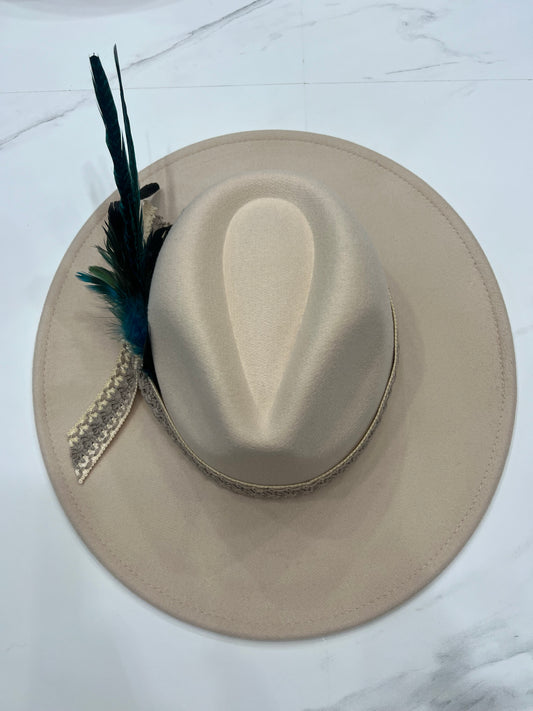 Cream Fedora Hat