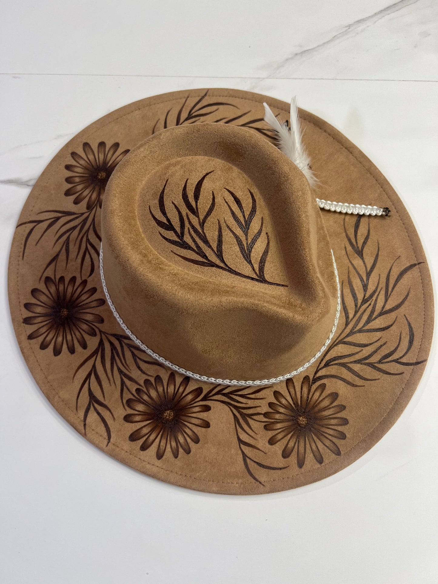 Brown Daisy Fedora