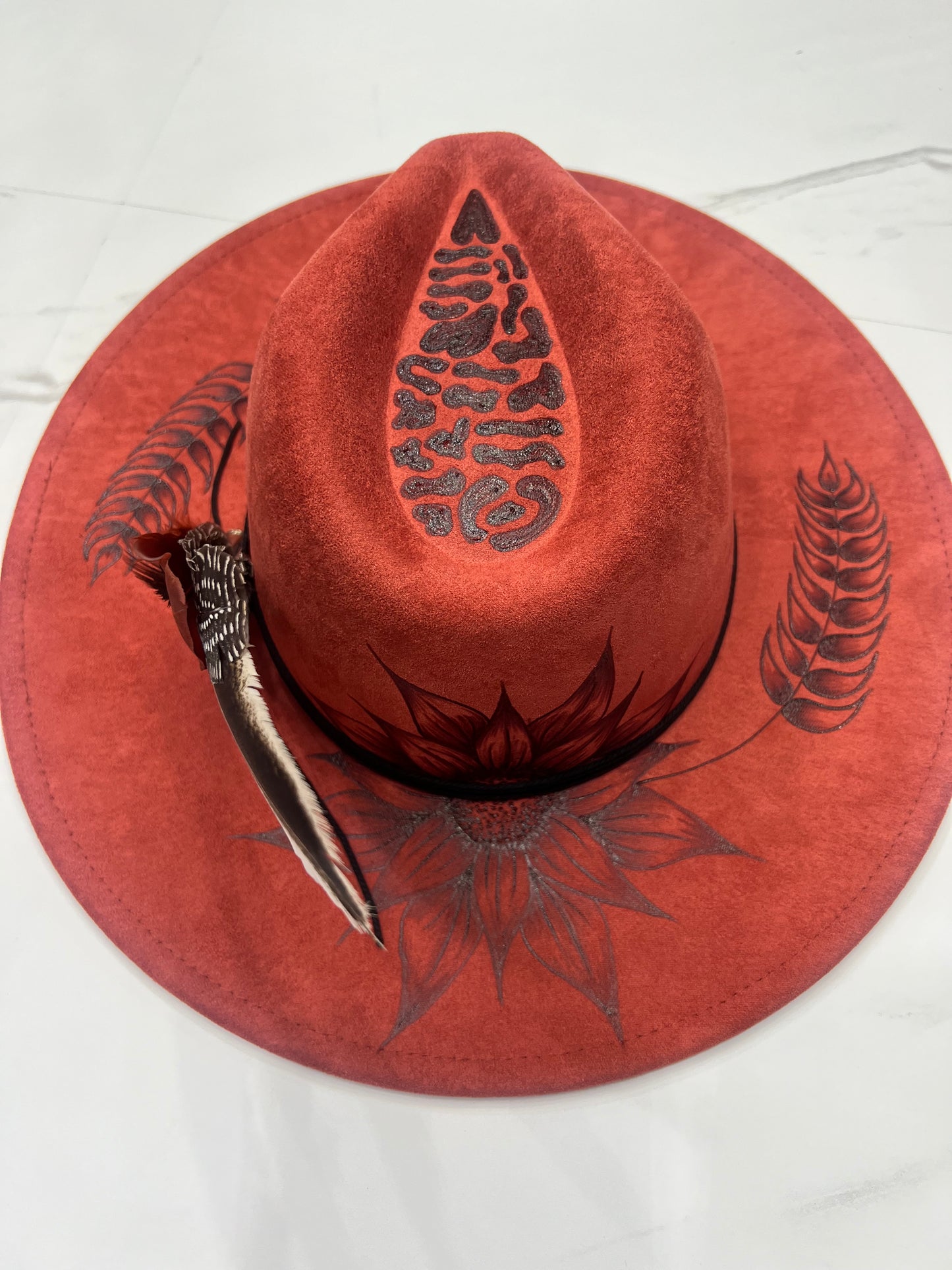 Rust Sunflower Fedora