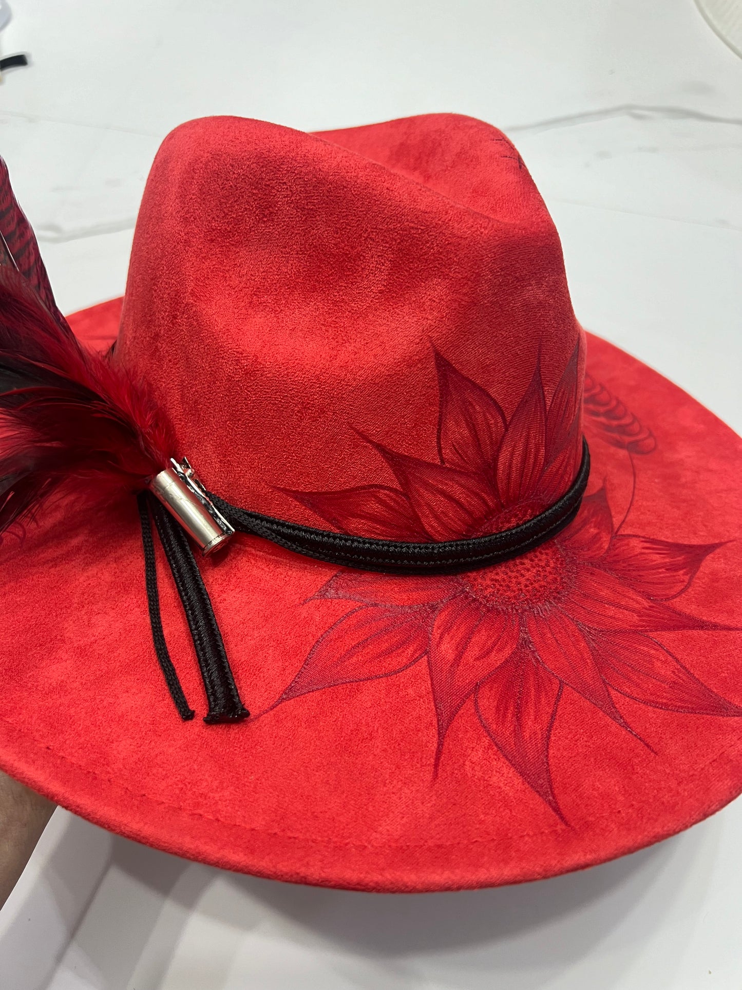 Red Sunflower Fedora