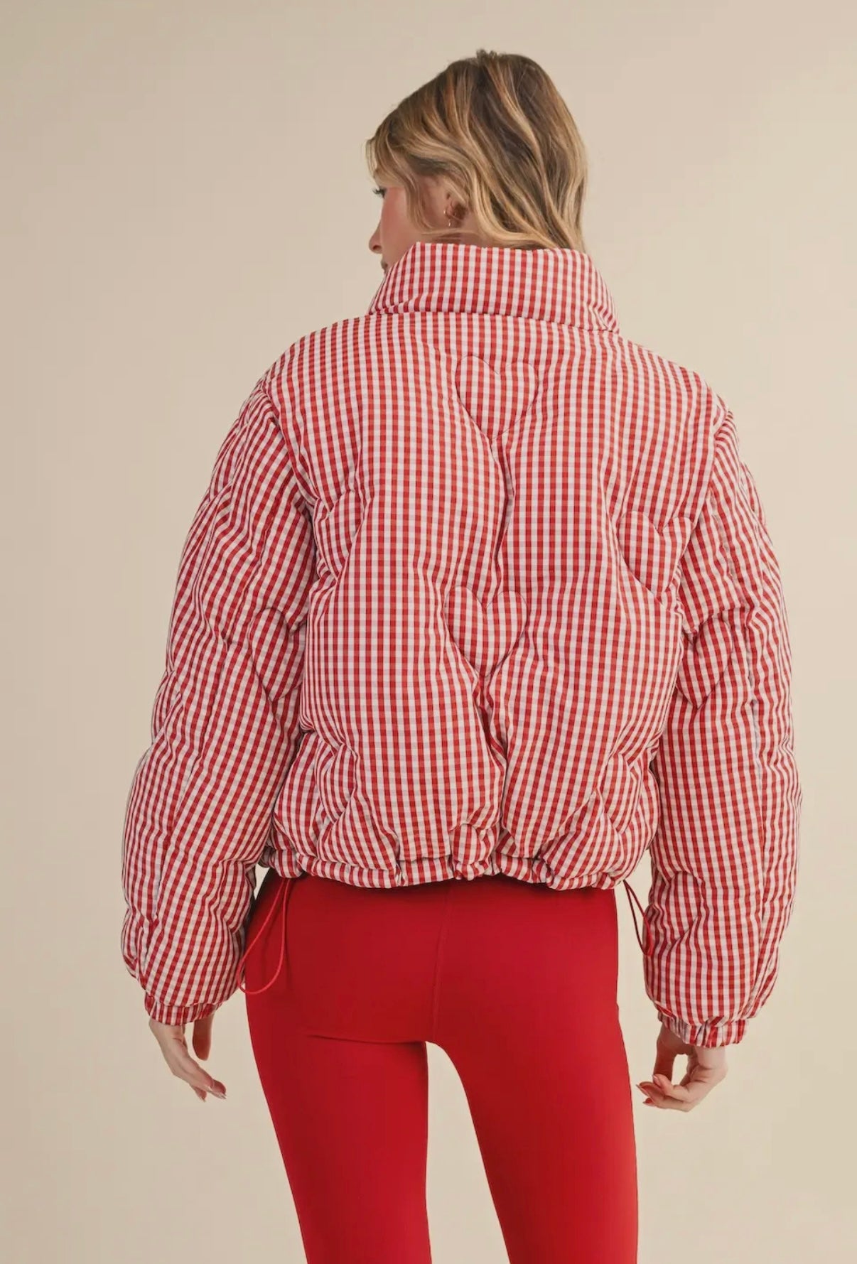 Gingham Puffer