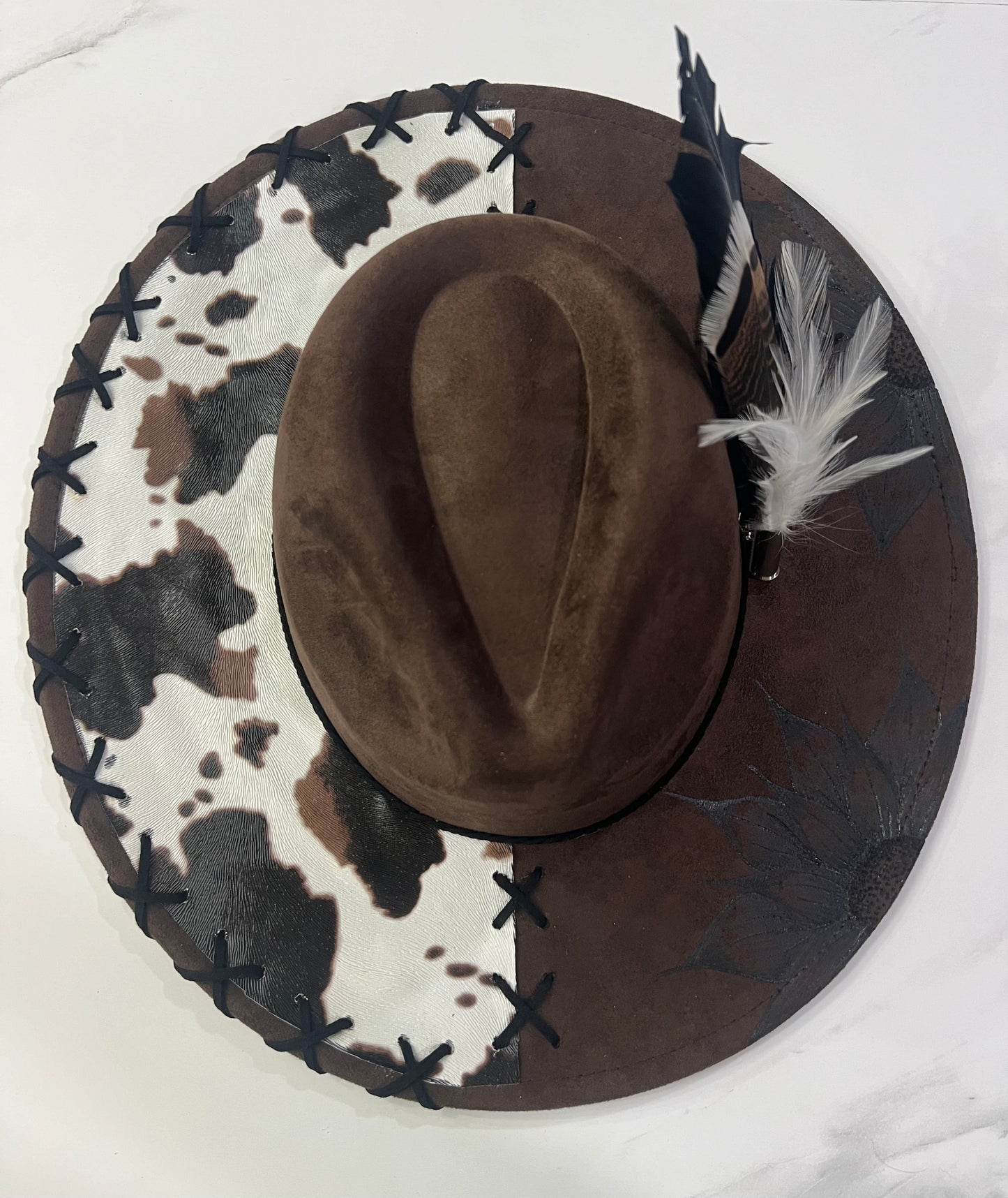 Cow Print Fedora