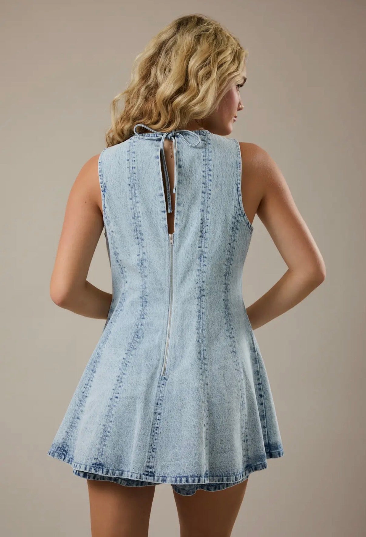 Dusty Blue Romper