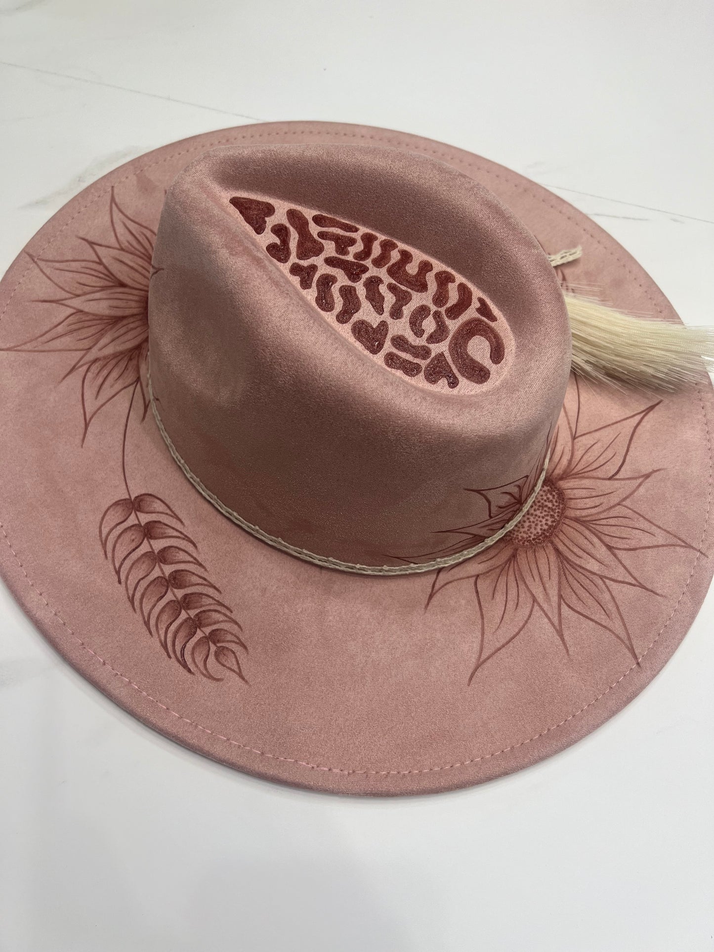 Mauve Sunflower Fedora