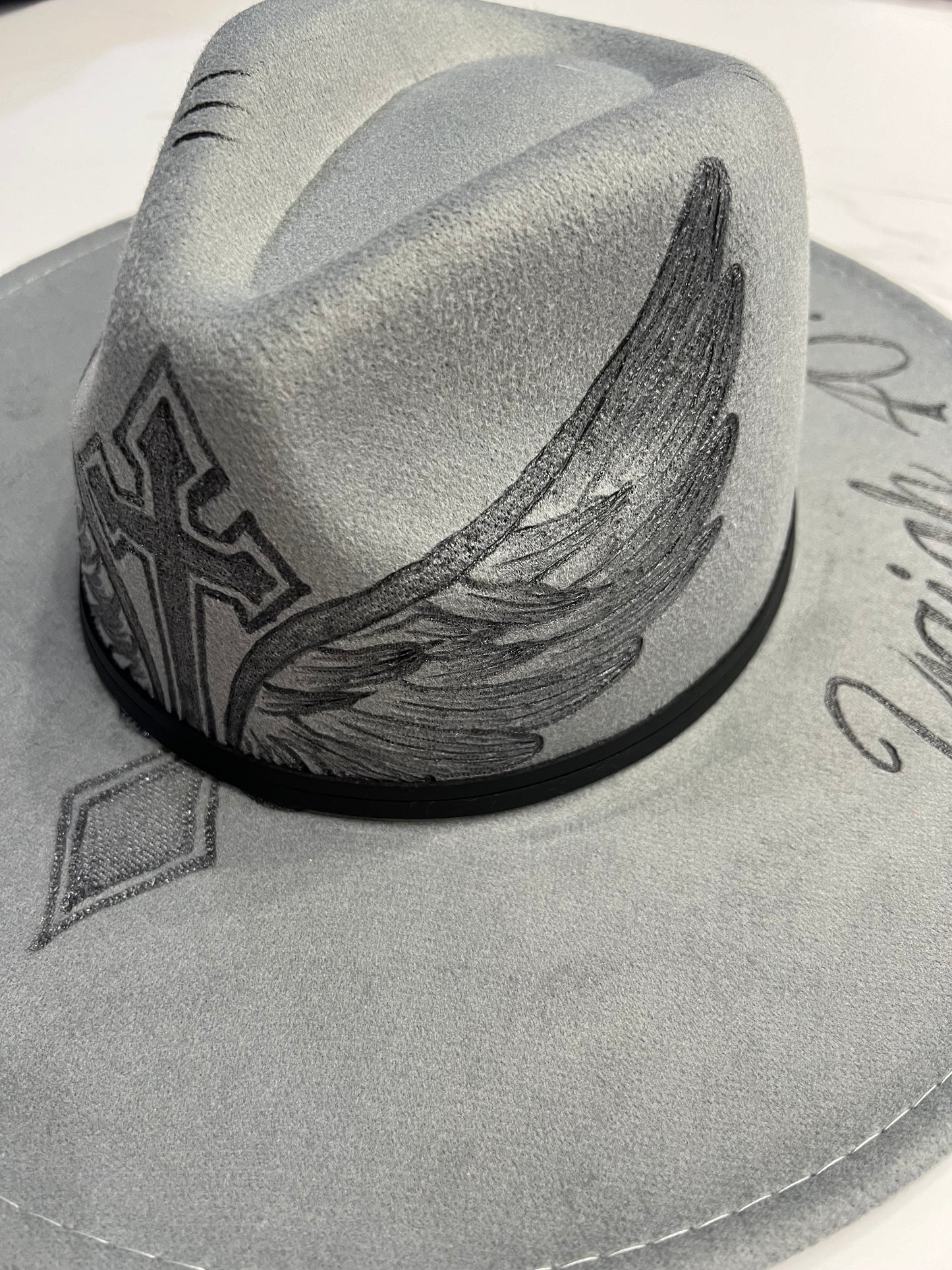 Cross & Wings Fedora Hat