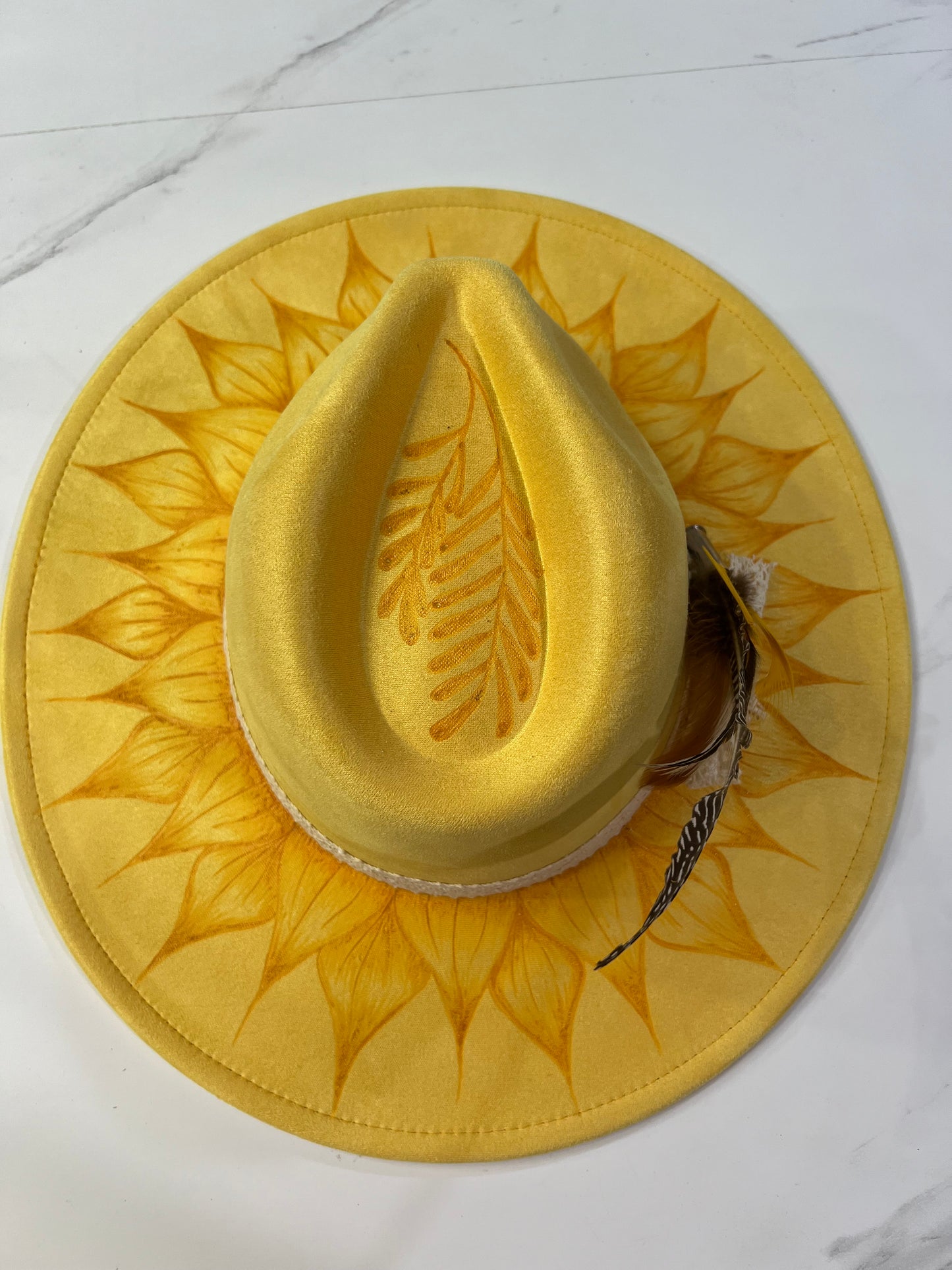 Yellow Sunflower Fedora