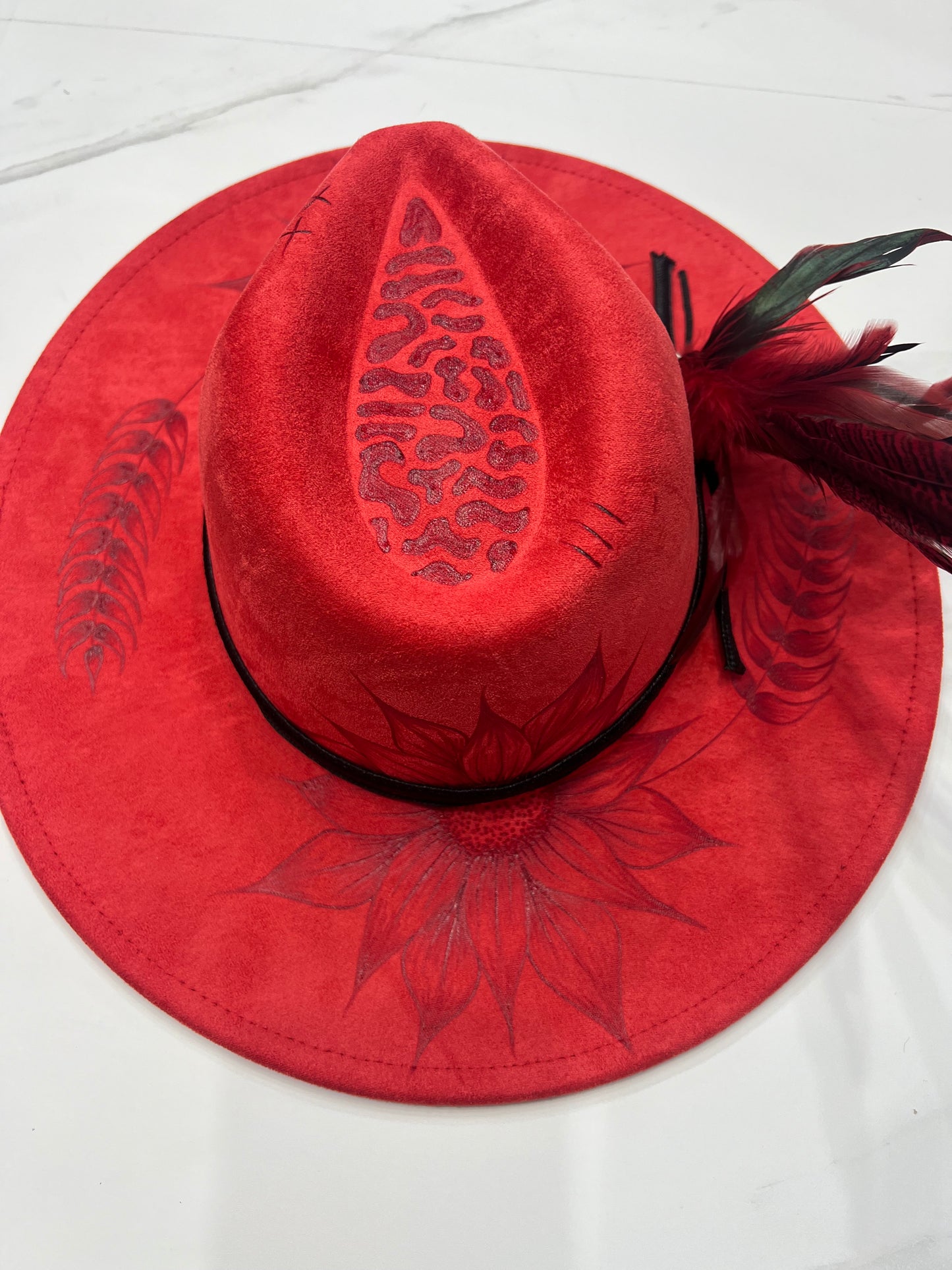 Red Sunflower Fedora