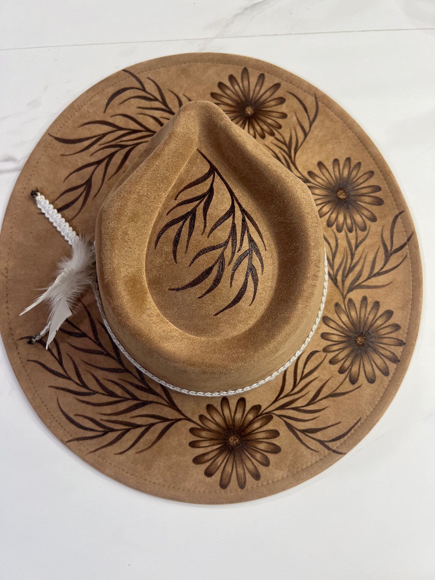 Brown Daisy Fedora