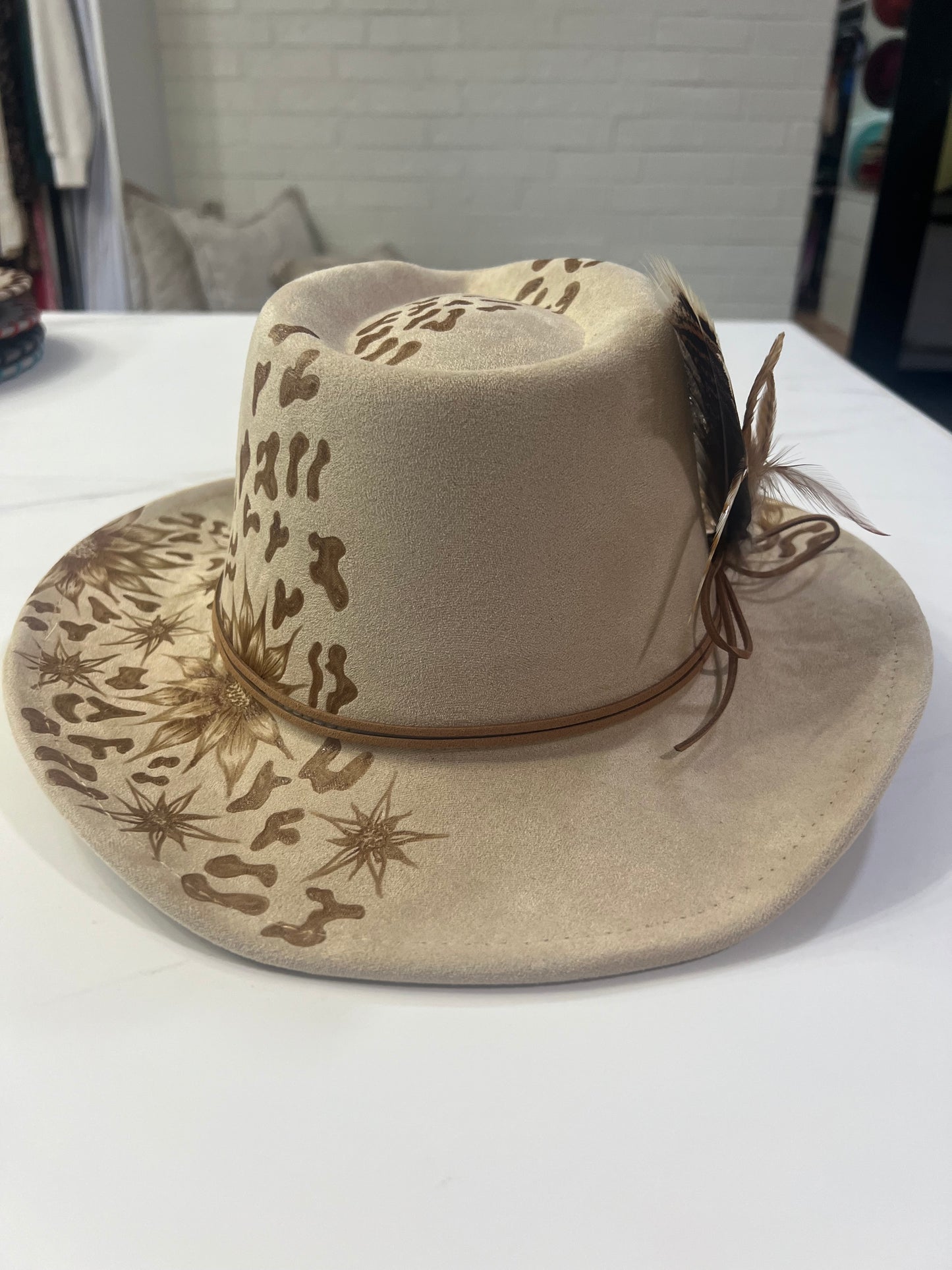 Leopard Cowgirl Hat