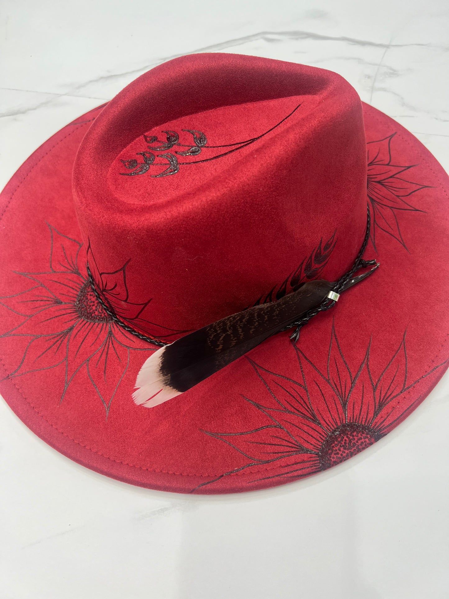 Red Sunflower Fedora