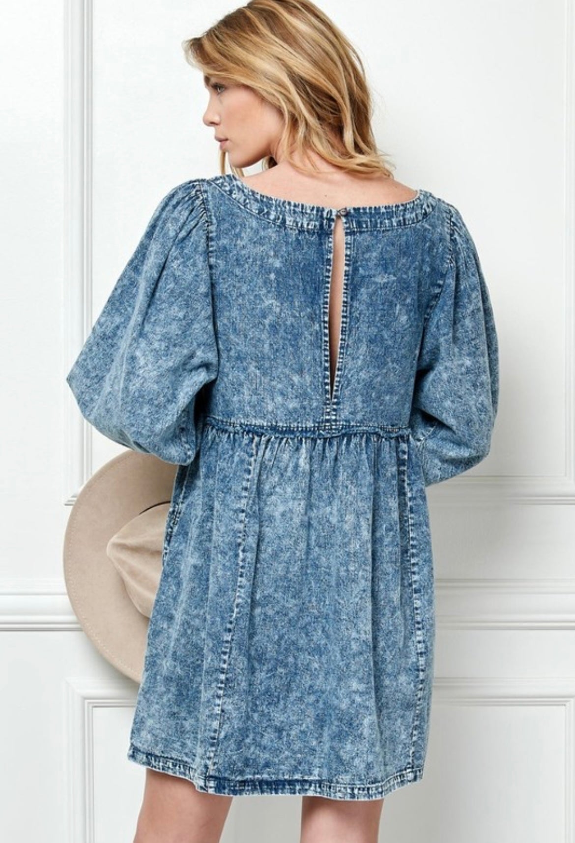 Oversized Pocket Denim Dress