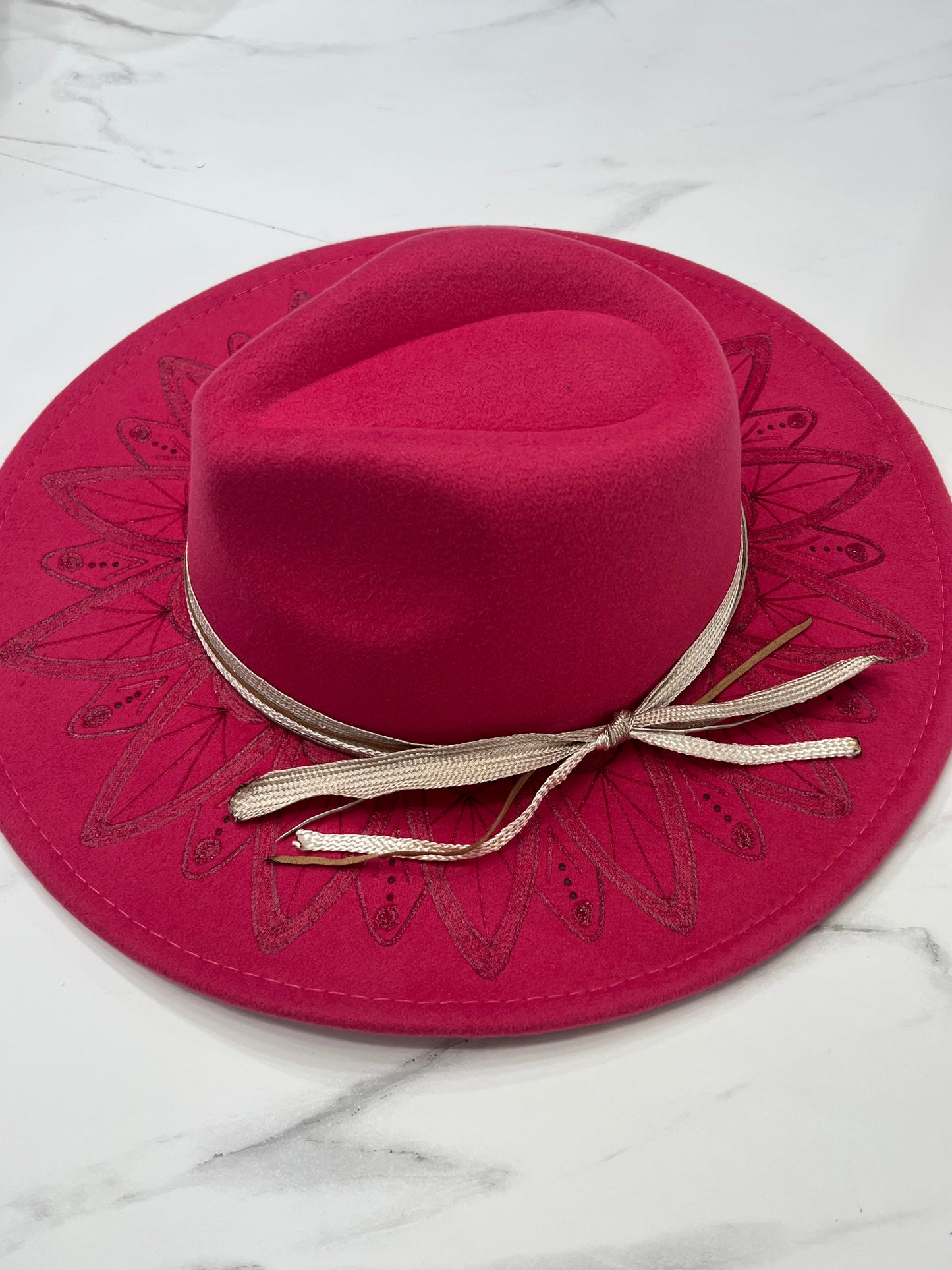 Hot Pink Mandala Fedora