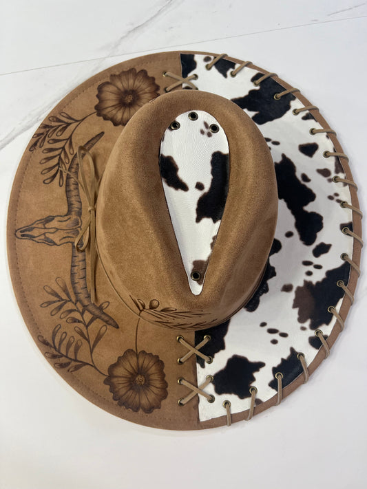 Brown Longhorn Fedora