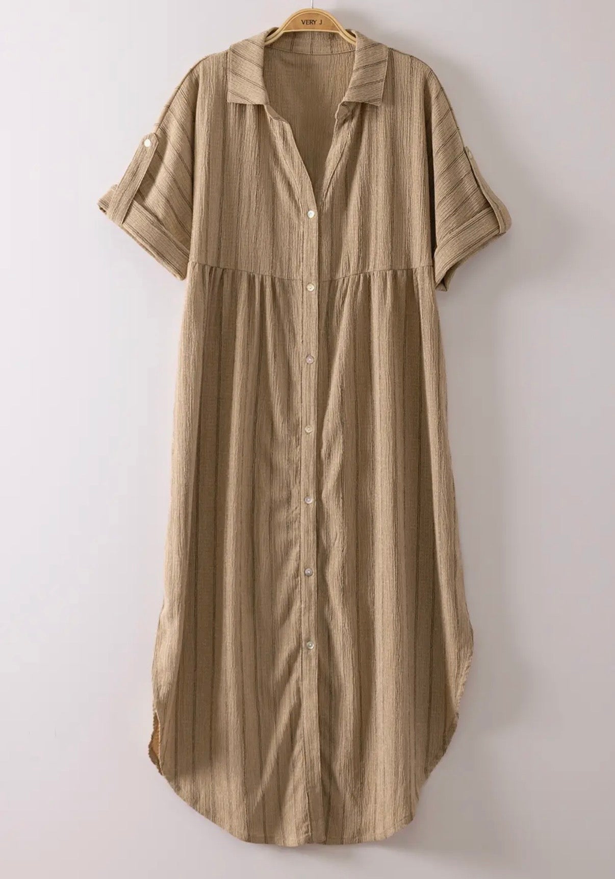 Linen Latte Dress