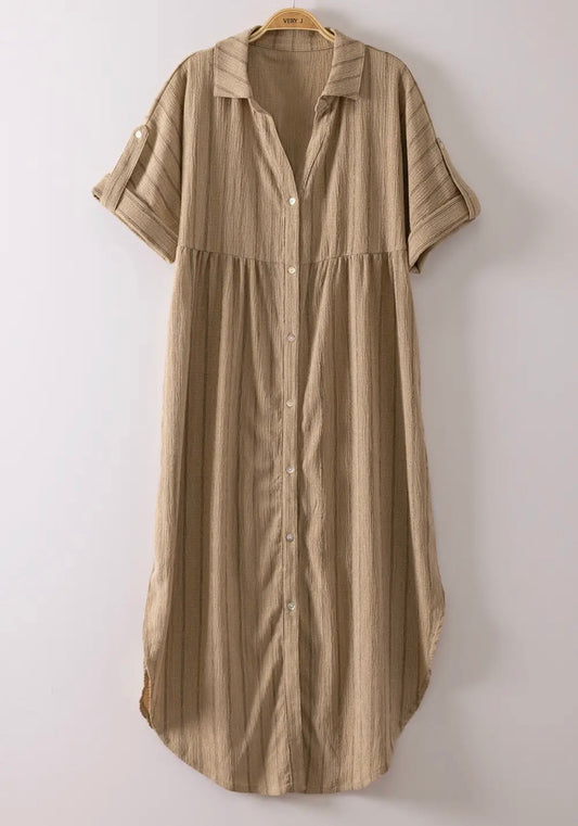 Linen Latte Dress
