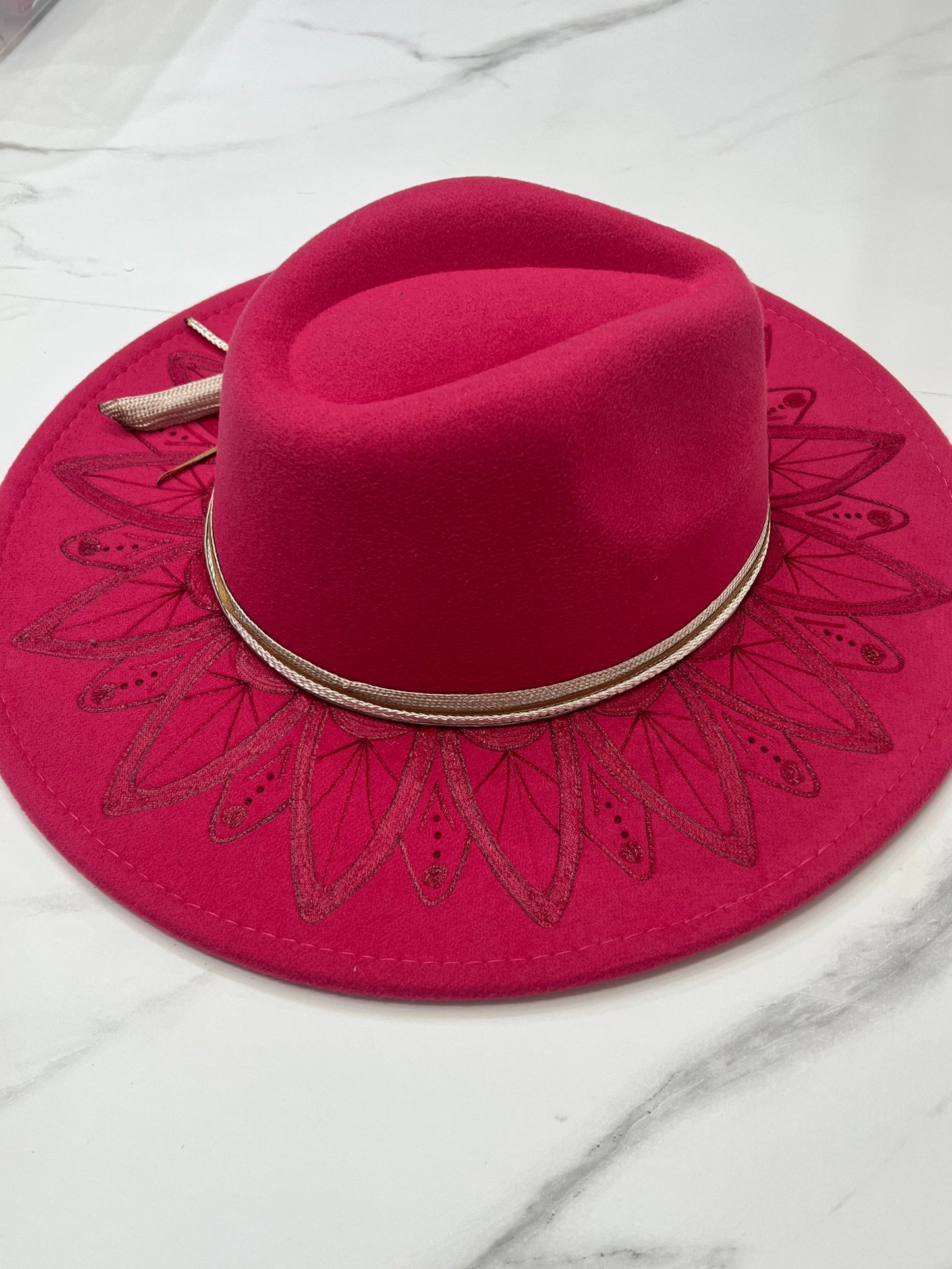 Hot Pink Mandala Fedora