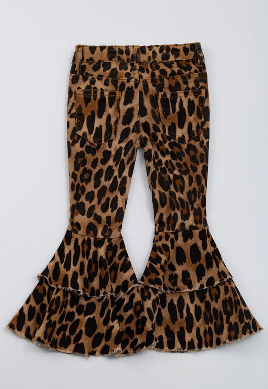 Leopard Bell Bottoms