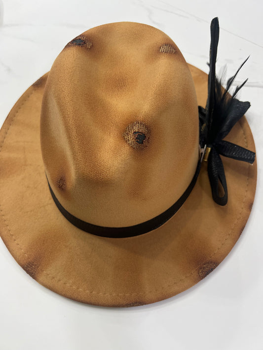 Small Distressed Fedora