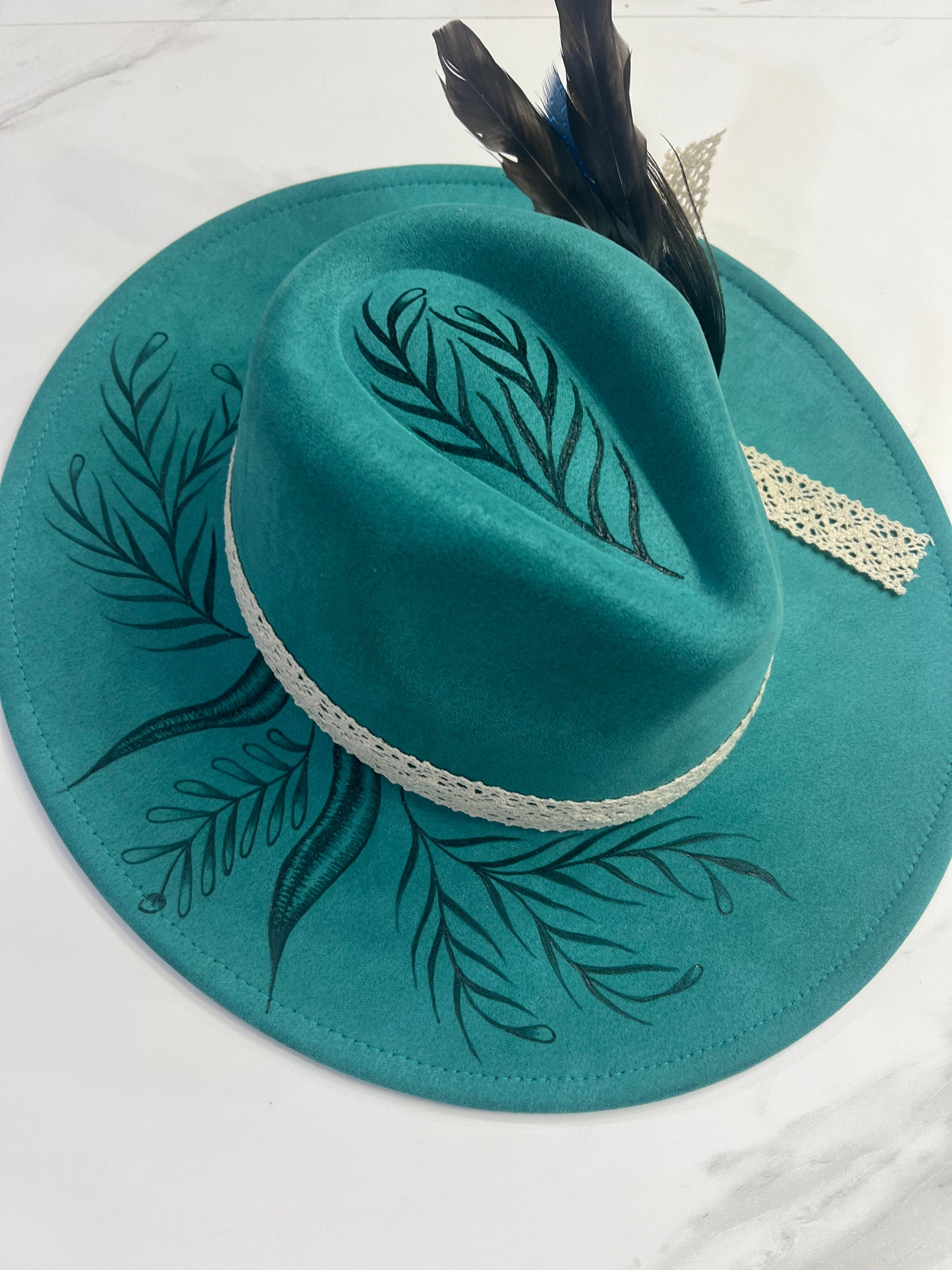 Teal Stem Fedora