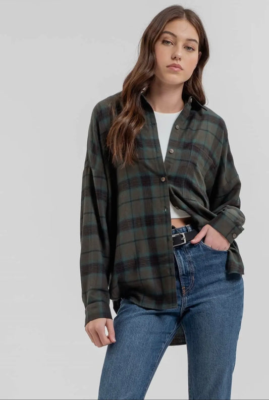 Green Plaid Flannel