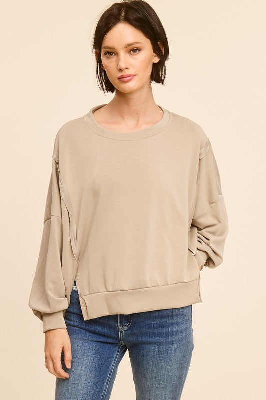 Taupe Crewneck