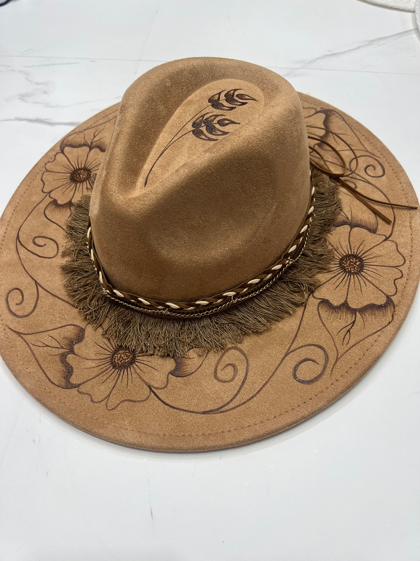 Brown Daisy Fedora